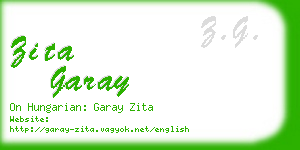 zita garay business card